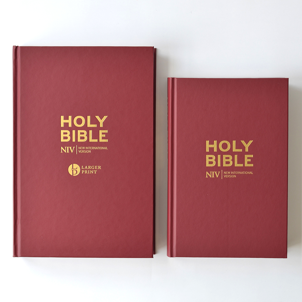 Size comparison between the larger print edition and the popular edition.